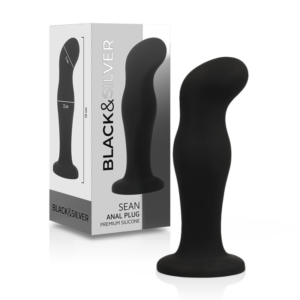 Black&silver - Sean Plug Anal Silicona Premium Negro