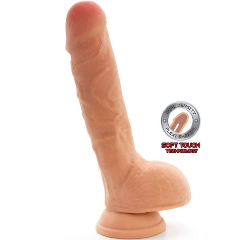Get Real - Dual Density Dildo 18 Cm Con Testículos Natural 1 Get Real - Dual Density Dildo 18 Cm Con Testículos Natural