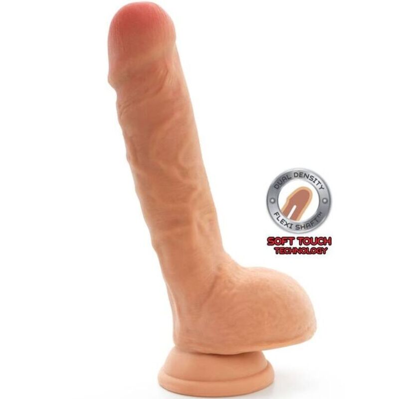 Get Real - Dual Density Dildo 25,5 Cm Con Testículos Natural 1 Get Real - Dual Density Dildo 25,5 Cm Con Testículos Natural