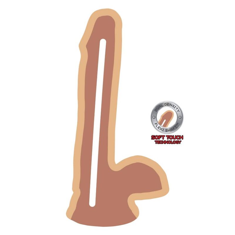 Get Real - Dual Density Dildo 17 Cm Con Testículos Natural 3 Get Real - Dual Density Dildo 17 Cm Con Testículos Natural - Imagen 3