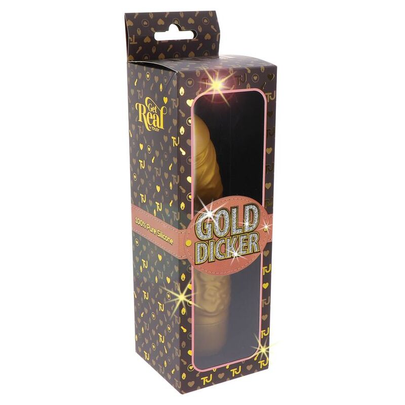 Get Real - Gold Dicker Stim Vibrador Dorado 8 Get Real - Gold Dicker Stim Vibrador Dorado - Imagen 8