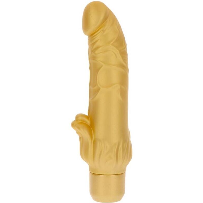 Get Real - Gold Dicker Stim Vibrador Dorado 1 Get Real - Gold Dicker Stim Vibrador Dorado