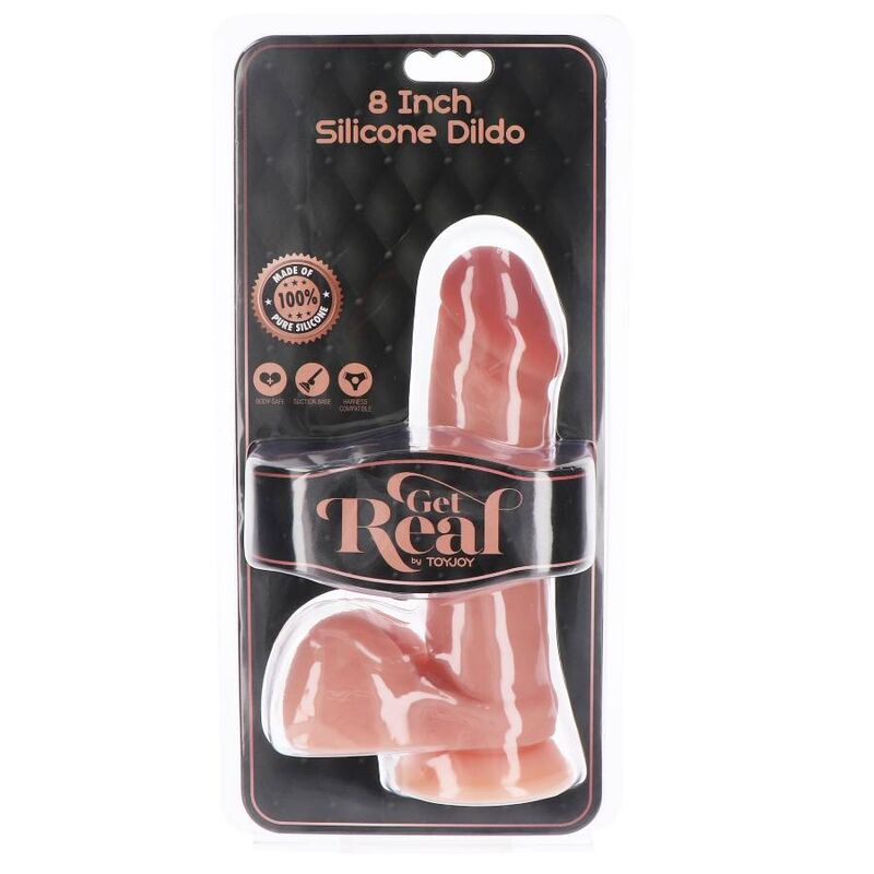 Get Real - Dildo Silicona 20,5 Cm Con Testículos Natural 4 Get Real - Dildo Silicona 20,5 Cm Con Testículos Natural - Imagen 4