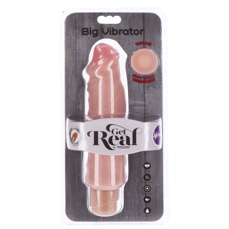 Get Real - Dual Density Big Vibrador 20,5 Cm Natural 4 Get Real - Dual Density Big Vibrador 20,5 Cm Natural - Imagen 4