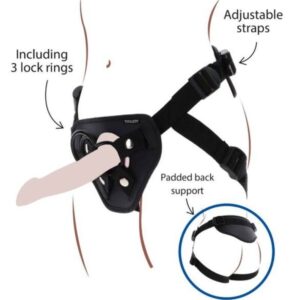 Get Real - Strap-On Deluxe Harnés Negro