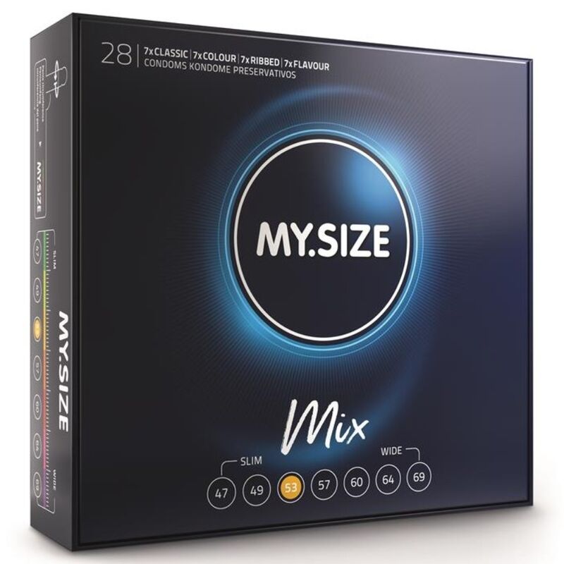 My Size - Mix Preservativos 53 Mm 28 Unidades 1 My Size - Mix Preservativos 53 Mm 28 Unidades
