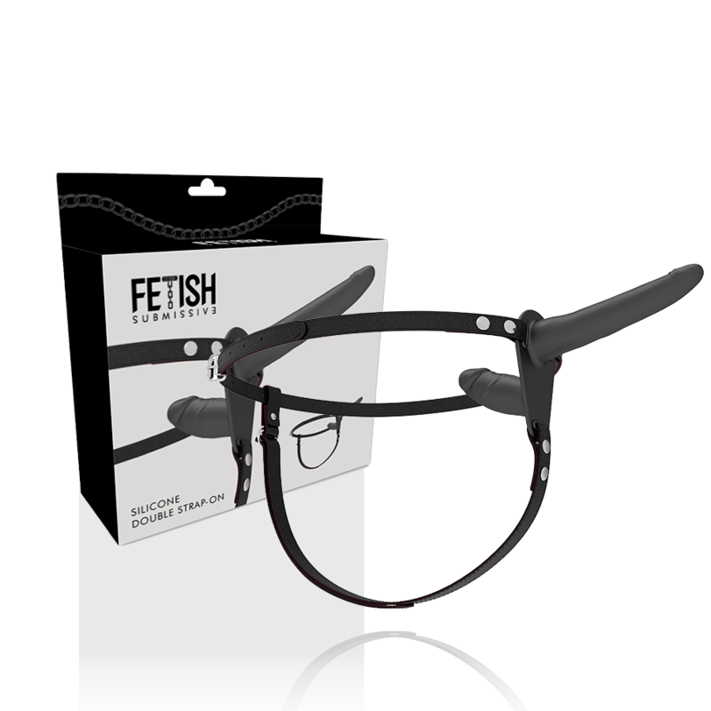 Fetish Submissive Harness - Doble Penetración Negro 2 Fetish Submissive Harness - Doble Penetración Negro - Imagen 2