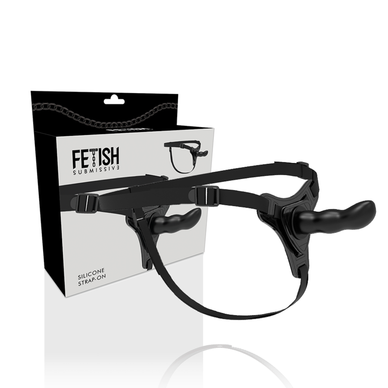 Fetish Submissive Harness - Silicona Negro G-Spot 16 Cm 2 Fetish Submissive Harness - Silicona Negro G-Spot 16 Cm - Imagen 2
