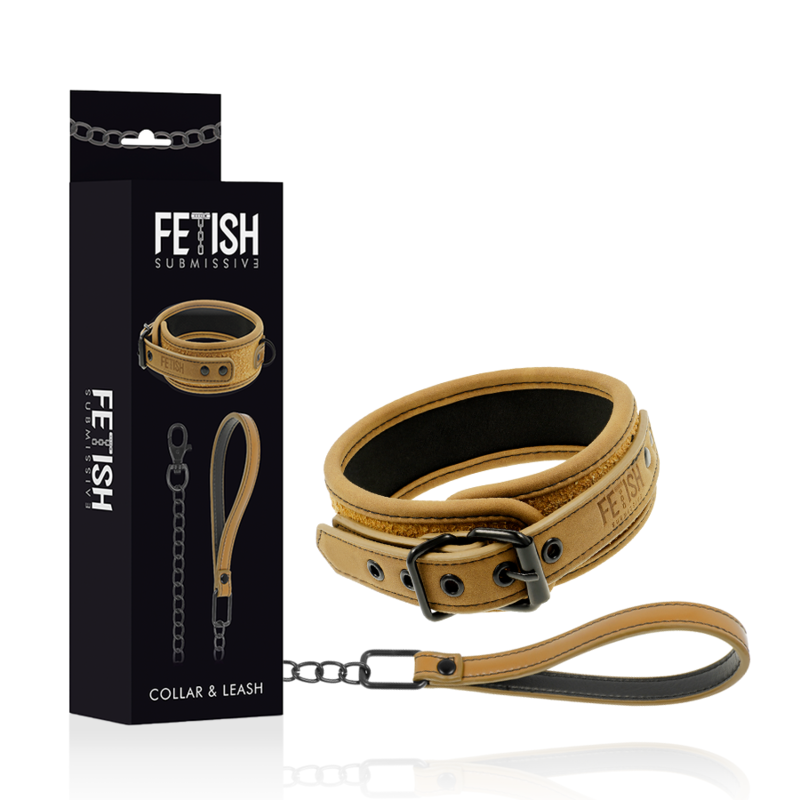 Fetish Submissive Origen - Collar Con Cadena Con Forro De Neopreno 2 Fetish Submissive Origen - Collar Con Cadena Con Forro De Neopreno - Imagen 2