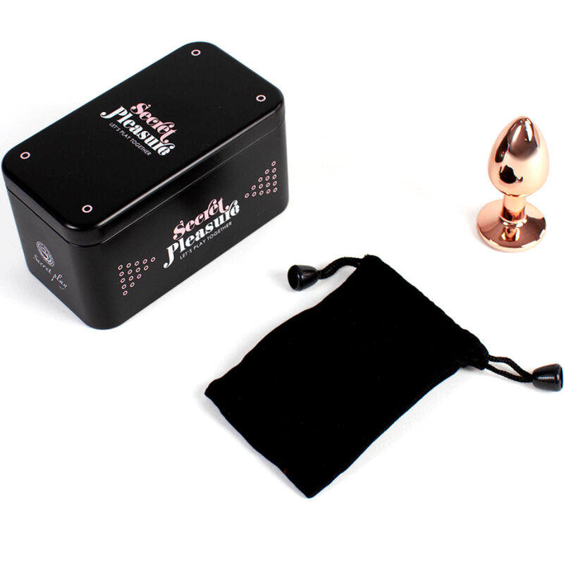 Secretplay - Metal Butt Plug Oro Rosa Talla S 7 Cm 4 Secretplay - Metal Butt Plug Oro Rosa Talla S 7 Cm - Imagen 4