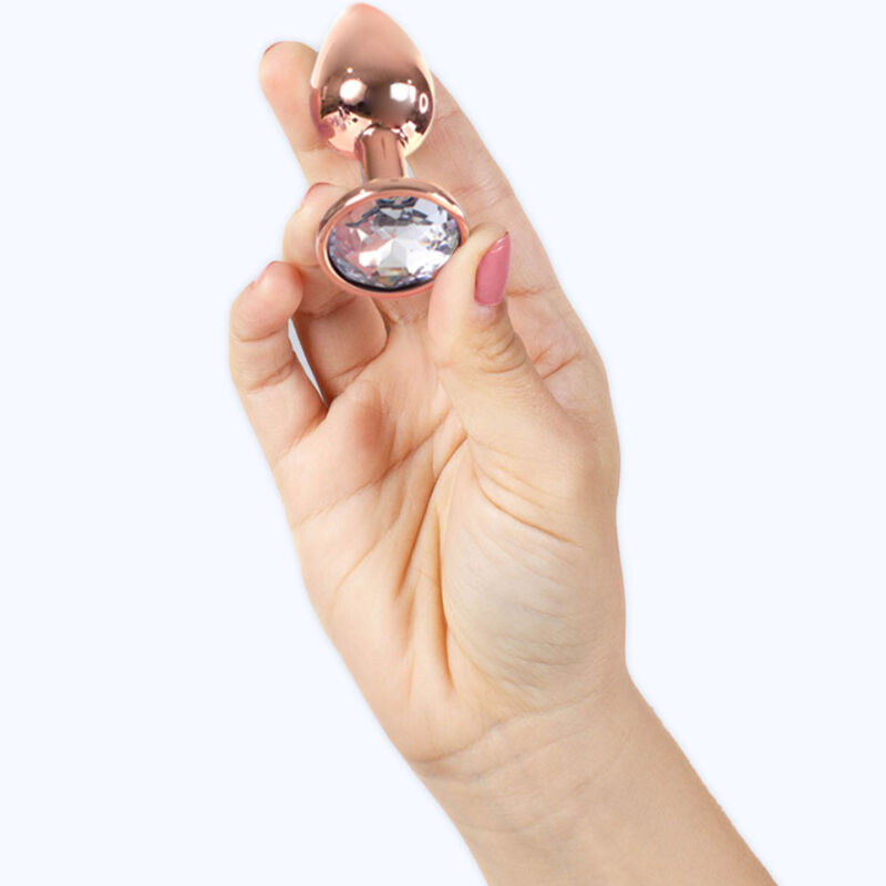 Secretplay - Metal Butt Plug Oro Rosa Talla S 7 Cm 3 Secretplay - Metal Butt Plug Oro Rosa Talla S 7 Cm - Imagen 3
