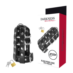 Darkness - Jaula Castidad Cuero con Candado