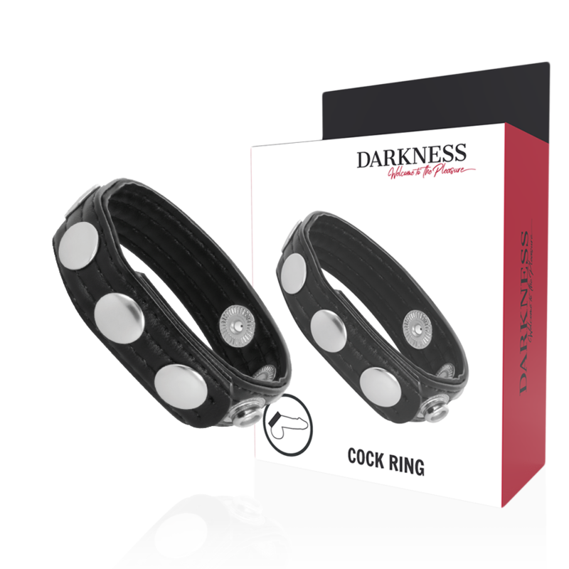 Darkness - Leather Anillo Erección 1 Darkness - Leather Anillo Erección