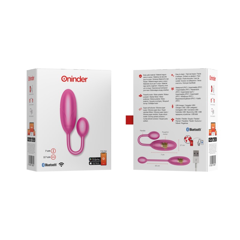 Oninder - Denver Huevo Vibrador Rosa 7 X 2.7 Cm - App Gratuita 8 Oninder - Denver Huevo Vibrador Rosa 7 X 2.7 Cm - App Gratuita - Imagen 8