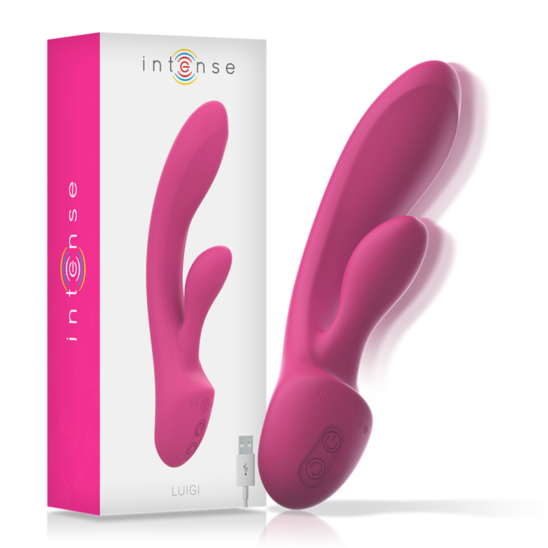 Intense - Luigi Vibrador Rabbit Silicona Liquida Rosa 1 Intense - Luigi Vibrador Rabbit Silicona Liquida Rosa