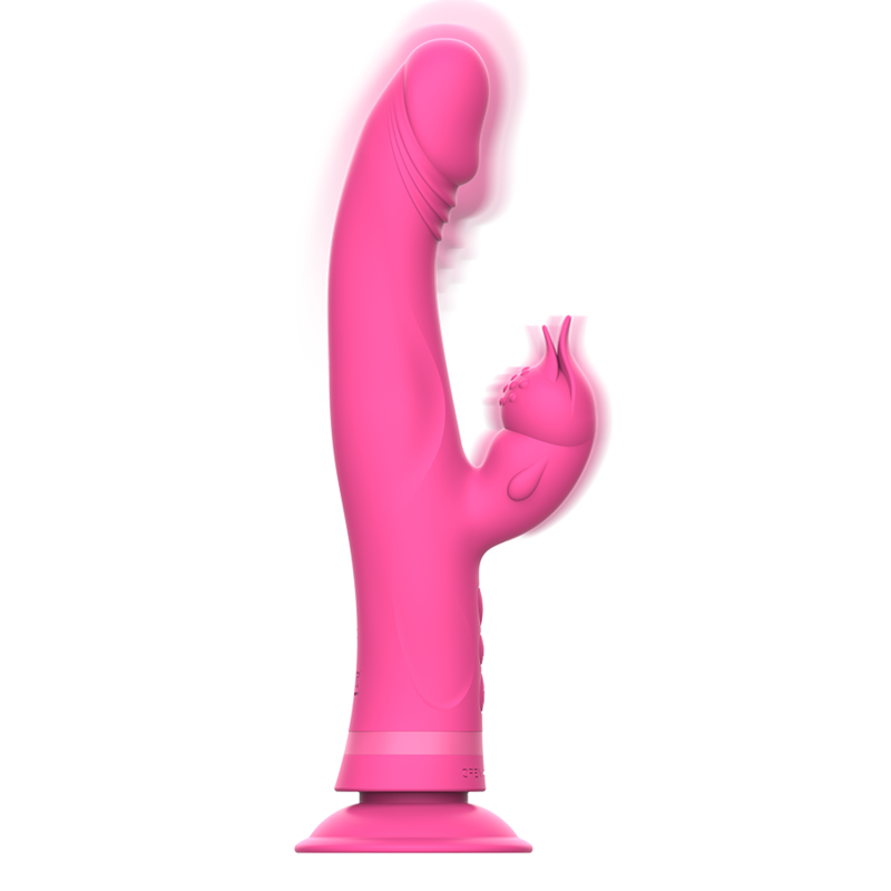 Intense - Julio Vibrador Rabbit Silicona Rosa 2 Intense - Julio Vibrador Rabbit Silicona Rosa - Imagen 2