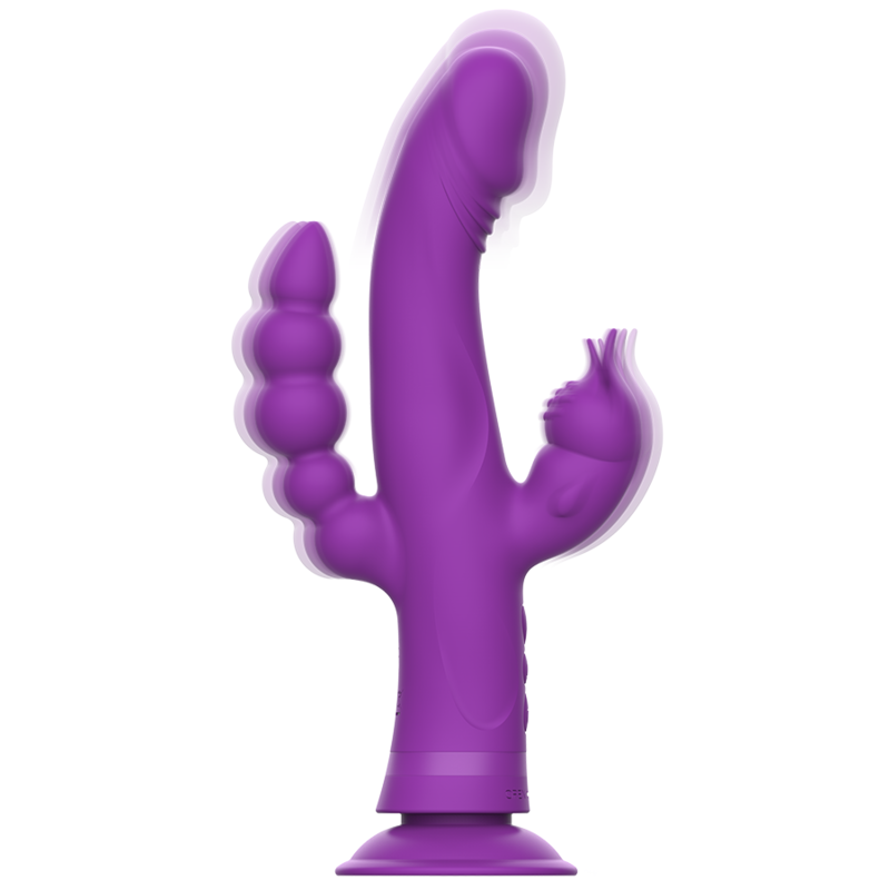 Intense - Casanova Vibrador Rabbit Silicona Triple Motor Morado 2 Intense - Casanova Vibrador Rabbit Silicona Triple Motor Morado - Imagen 2