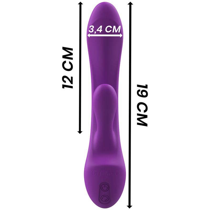 Intense - Luigi Vibrador Rabbit Silicona Liquida Morado 6 Intense - Luigi Vibrador Rabbit Silicona Liquida Morado - Imagen 6