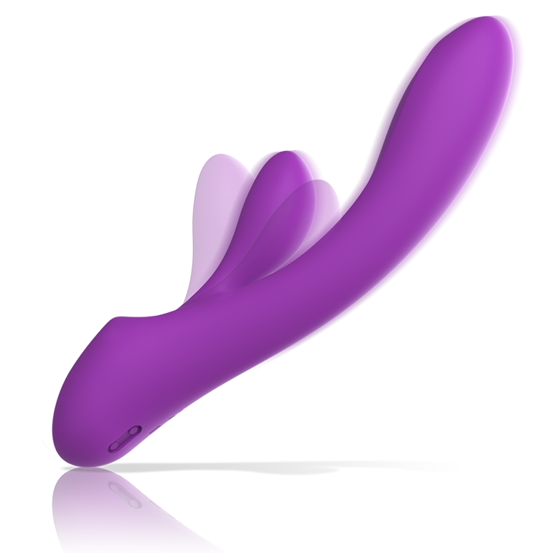 Intense - Luigi Vibrador Rabbit Silicona Liquida Morado 2 Intense - Luigi Vibrador Rabbit Silicona Liquida Morado - Imagen 2