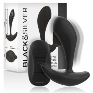 Black&silver - Dwayne Plug Anal Silicona Control Remoto