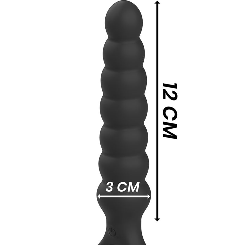 Black&Amp;Silver - Bob Potente Vibrador Dilatador Anal Silicona 4 Black&Amp;Silver - Bob Potente Vibrador Dilatador Anal Silicona - Imagen 4