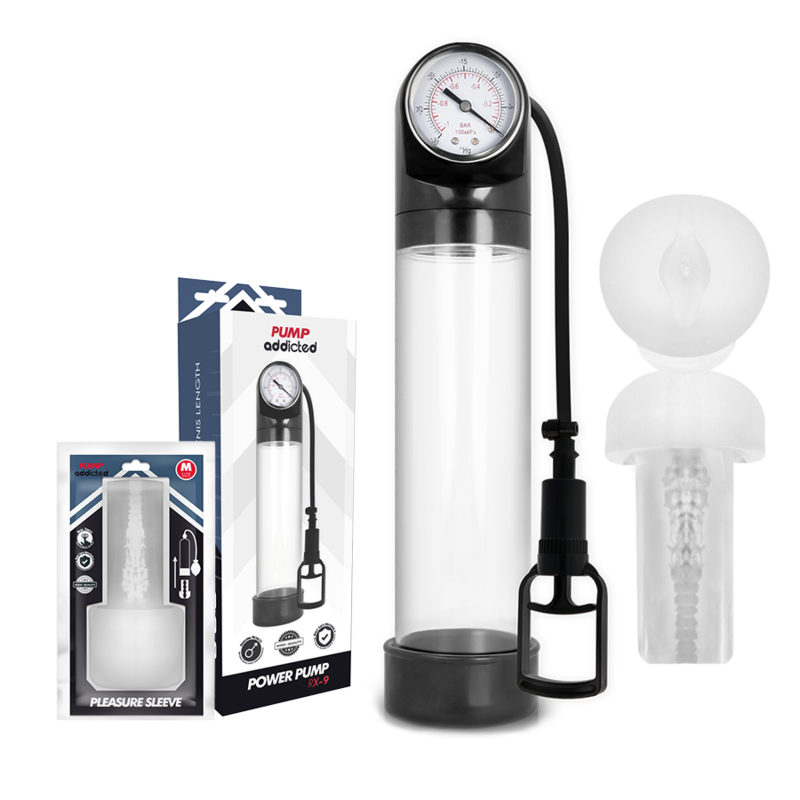 Pump Addicted - Bomba Erección Rx9 Transparente Con Masturbador 2 Pump Addicted - Bomba Erección Rx9 Transparente Con Masturbador - Imagen 2