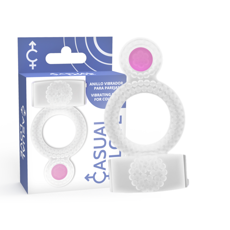 Casual Love - Ring Double Pleasure Anillo Transparente 1 Casual Love - Ring Double Pleasure Anillo Transparente