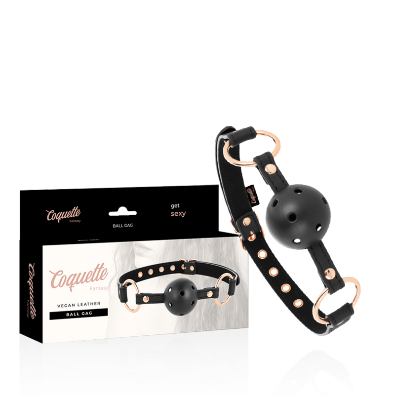 Coquette Chic Desire - Fantasy Mordaza Transpirable Cuero Vegano 1 Coquette Chic Desire - Fantasy Mordaza Transpirable Cuero Vegano