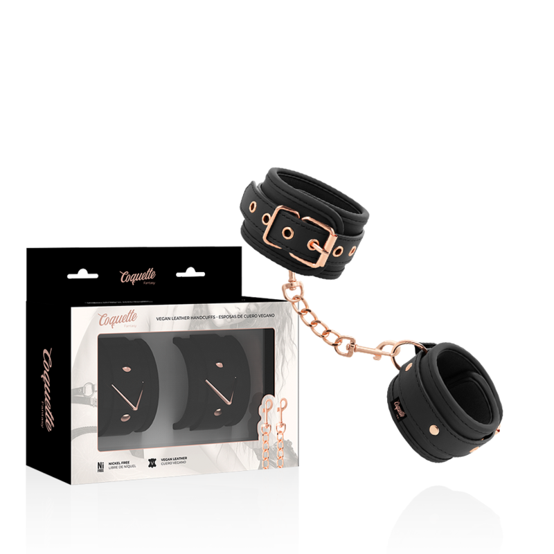 Coquette Chic Desire - Fantasy Esposas Para Manos Cuero Vegano Con Forro De Neopreno 1 Coquette Chic Desire - Fantasy Esposas Para Manos Cuero Vegano Con Forro De Neopreno