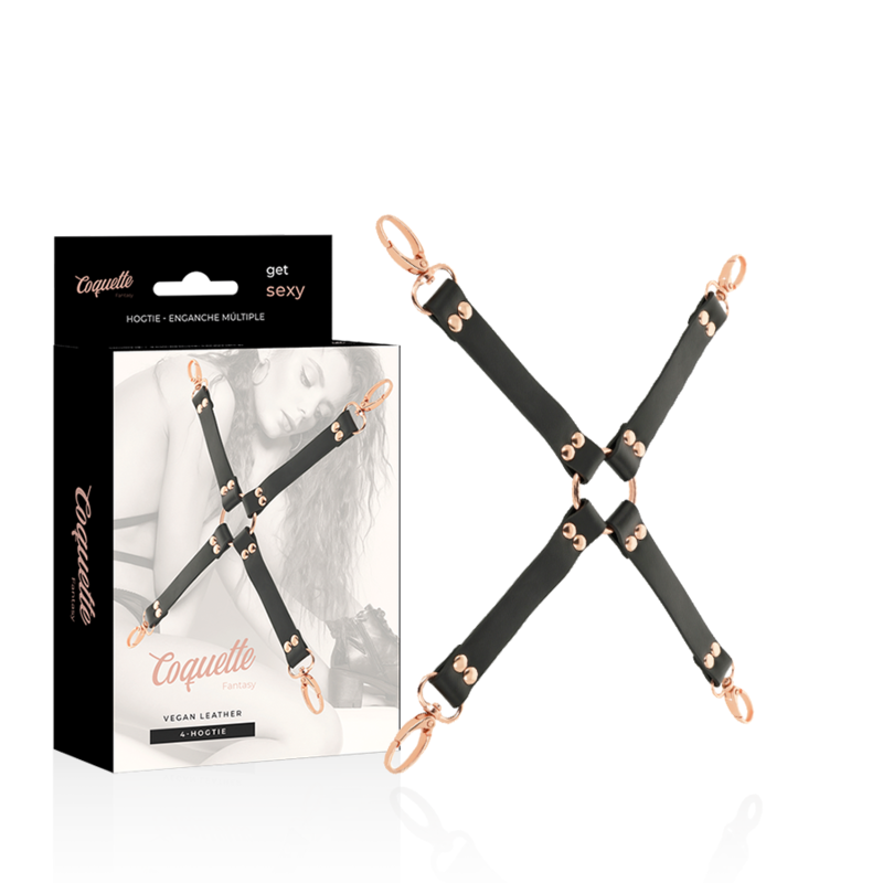 Coquette Chic Desire - Fantasy Hog Tie Cuero Vegano 1 Coquette Chic Desire - Fantasy Hog Tie Cuero Vegano