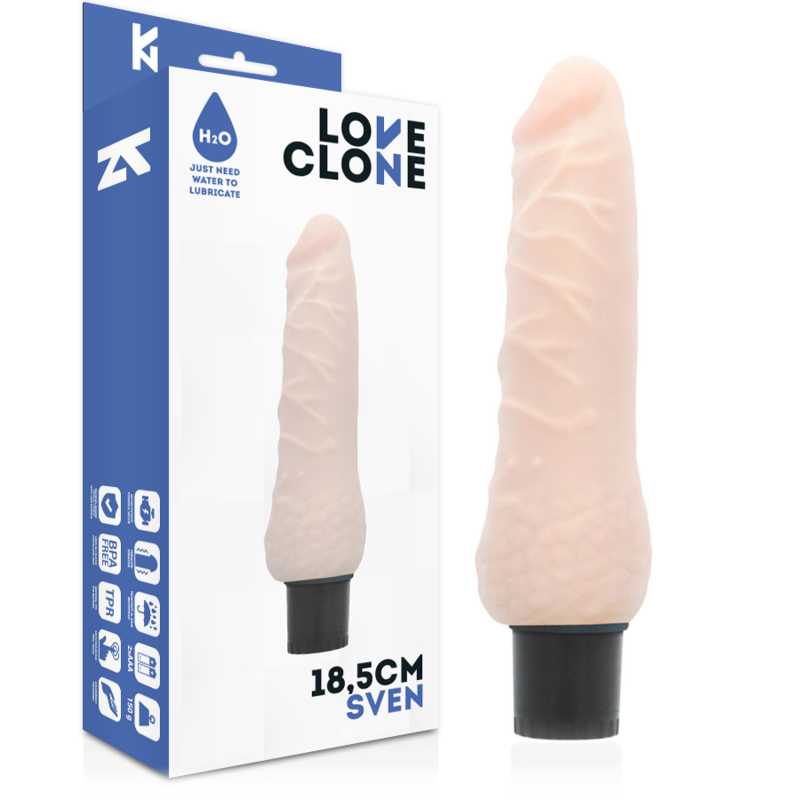 Loveclone - Sven Vibrador Realístico Self Lubrication 18.5 Cm -O- 3.3 Cm 1 Loveclone - Sven Vibrador Realístico Self Lubrication 18.5 Cm -O- 3.3 Cm