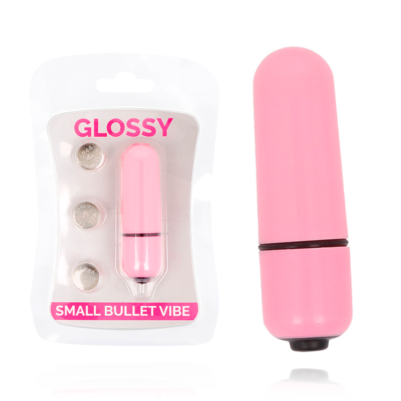 Glossy - Small Bala Vibradora Rosa 1 Glossy - Small Bala Vibradora Rosa