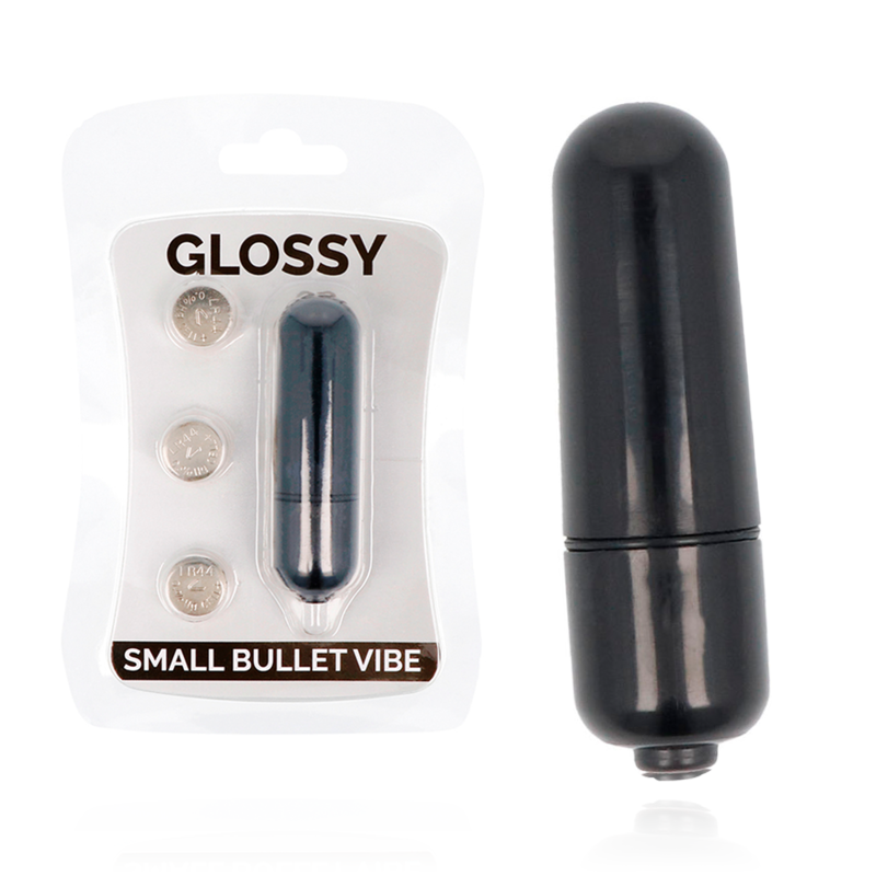 Glossy - Small Bala Vibradora Negro 1 Glossy - Small Bala Vibradora Negro