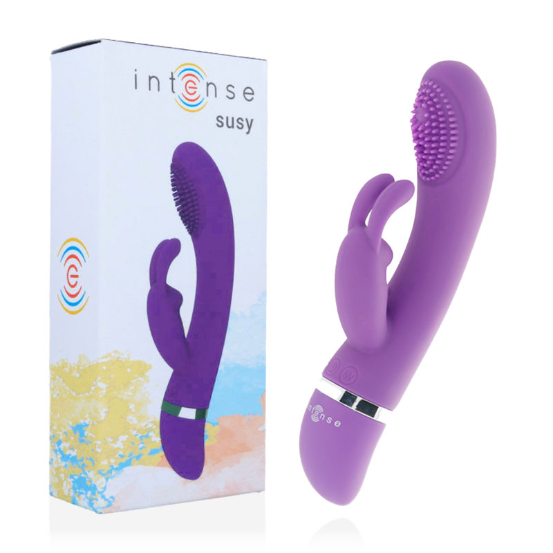 Intense - Susy Vibrador Oscilante Silicona Rabbit Lila 1 Intense - Susy Vibrador Oscilante Silicona Rabbit Lila