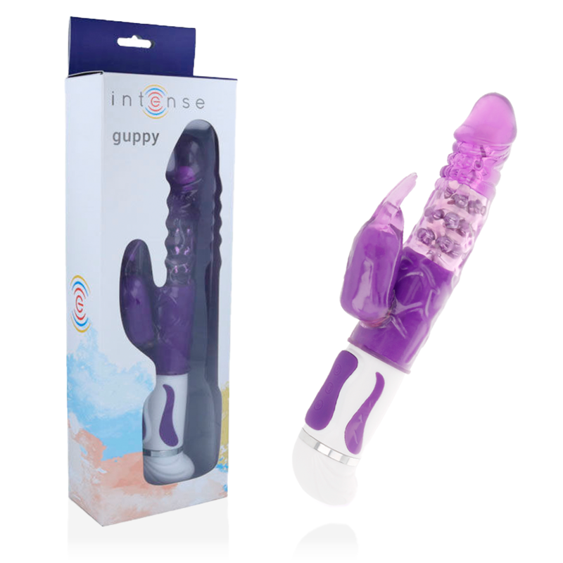 Intense - Guppy Vibrador Rotador Lila 1 Intense - Guppy Vibrador Rotador Lila