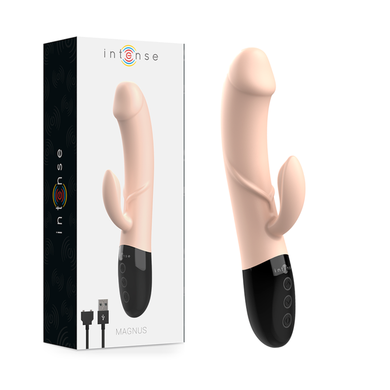 Intense - Magnus Vibrador Recargable Dual Natural 1 Intense - Magnus Vibrador Recargable Dual Natural