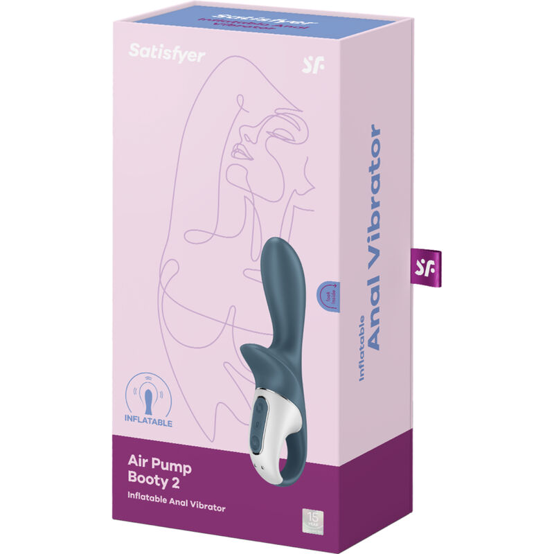 Satisfyer - Air Pump Booty 2 Gris Oscuro 6 Satisfyer - Air Pump Booty 2 Gris Oscuro - Imagen 6
