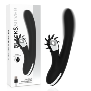 Black&silver - Bunny Johnny Vibrating Vibe