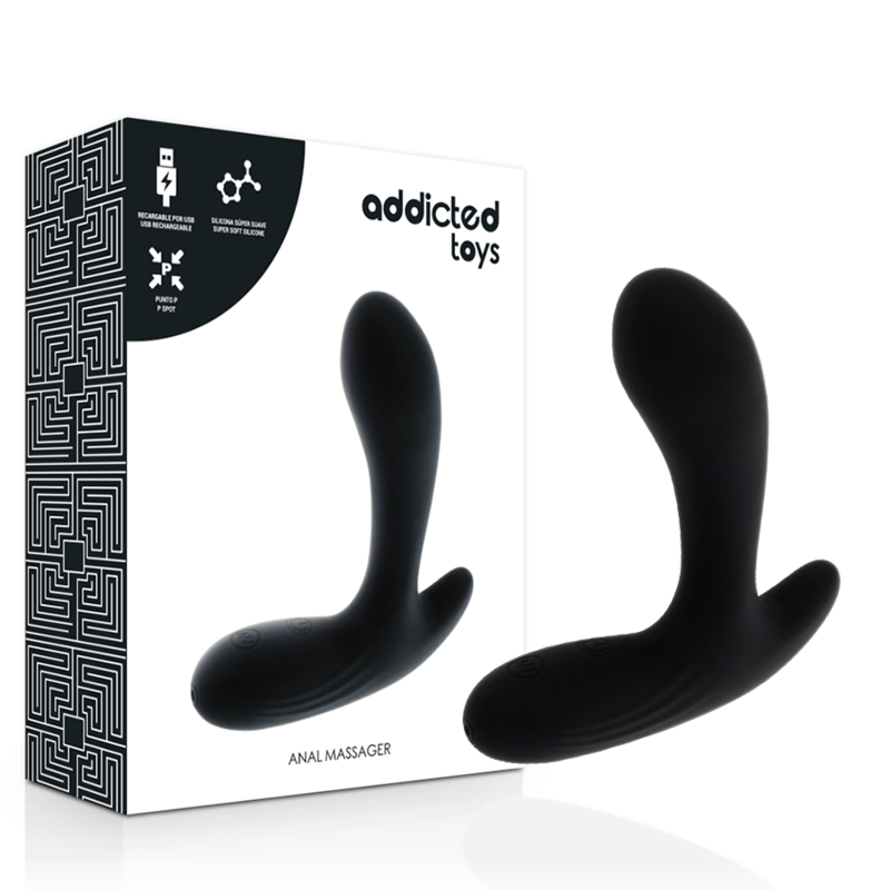 Addicted Toys - Anal Massager Black Vibration 1 Addicted Toys - Anal Massager Black Vibration