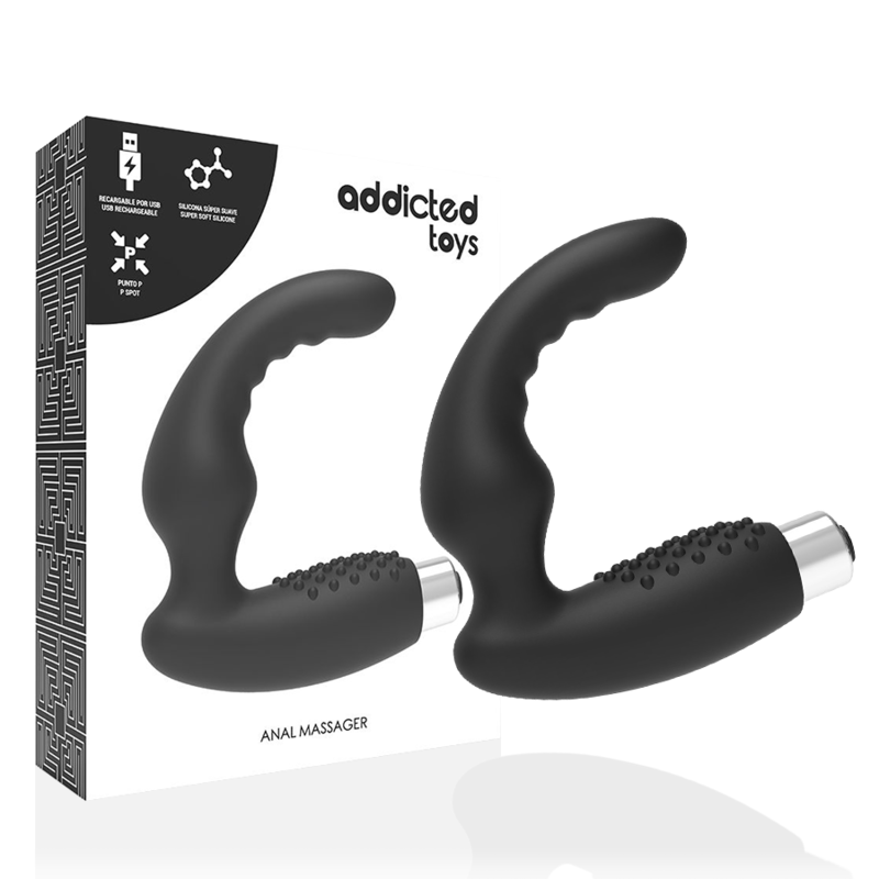 Addicted Toys - Vibrador Prostático Recargable Model 2 - Negro 1 Addicted Toys - Vibrador Prostático Recargable Model 2 - Negro