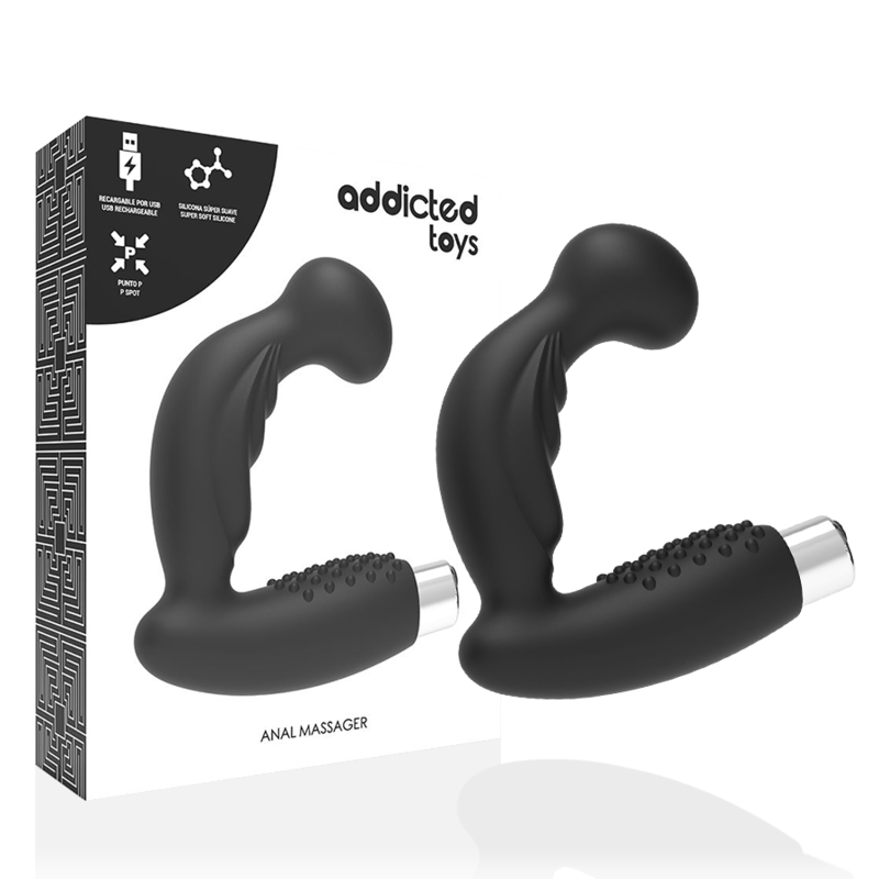 Addicted Toys - Vibrador Prostático Recargable Model 3 - Negro 1 Addicted Toys - Vibrador Prostático Recargable Model 3 - Negro
