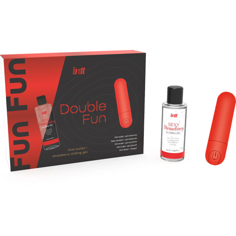 Intt Releases - Double Fun Kit Con Bala Vibradora Y Gel De Masaje Fresa 3 Intt Releases - Double Fun Kit Con Bala Vibradora Y Gel De Masaje Fresa - Imagen 3