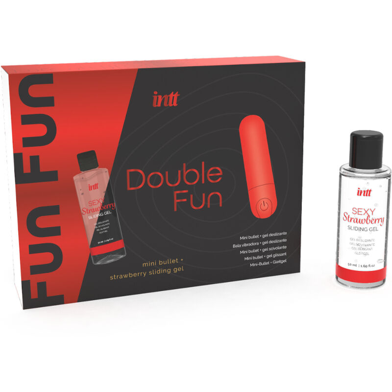 Intt Releases - Double Fun Kit Con Bala Vibradora Y Gel De Masaje Fresa 2 Intt Releases - Double Fun Kit Con Bala Vibradora Y Gel De Masaje Fresa - Imagen 2