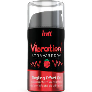 Intt - Potente Estimulante Íntimo Gel Vibrador Liquido Fresa 15 Ml