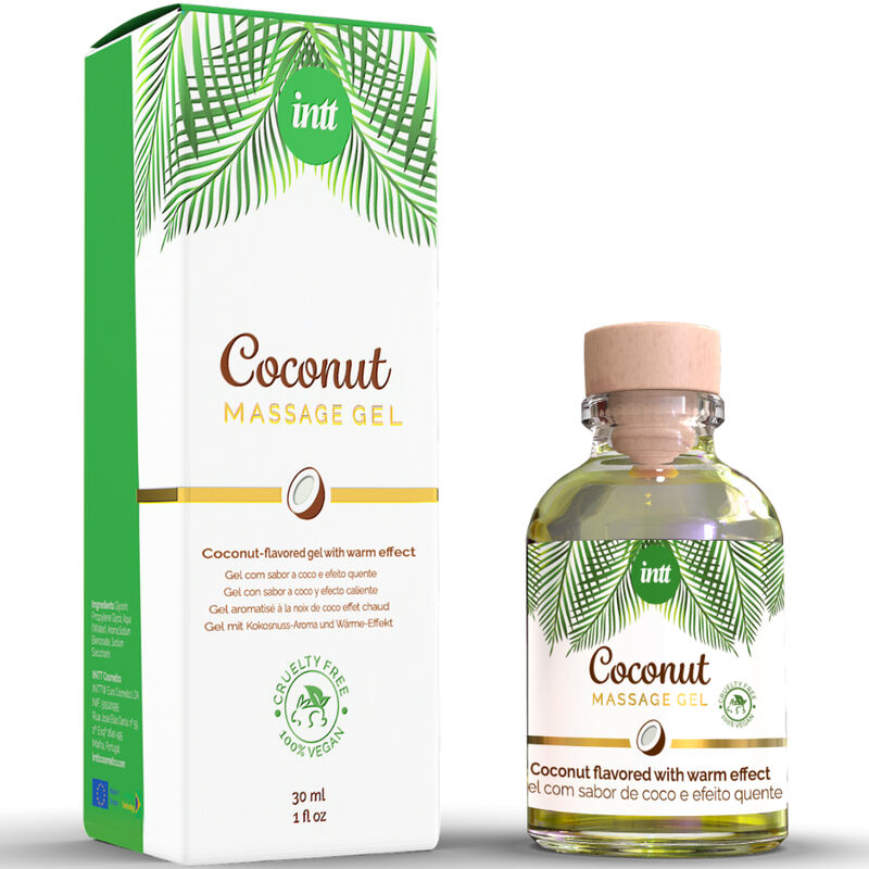 Intt - Gel De Masaje Vegano Con Sabor A Coco Y Efecto Calor 2 Intt - Gel De Masaje Vegano Con Sabor A Coco Y Efecto Calor - Imagen 2