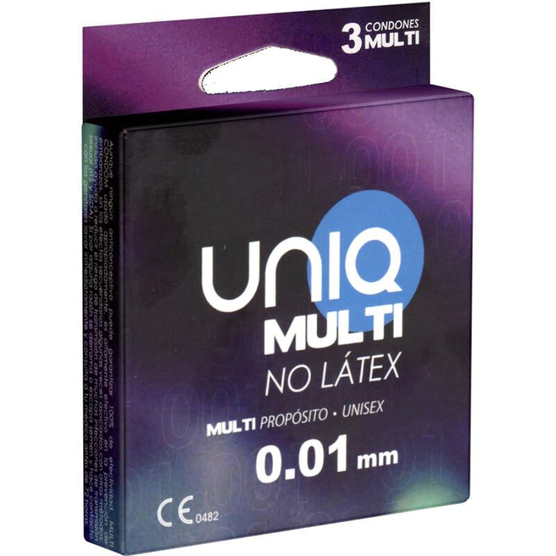 Uniq - Multi Preservativos Sin Latex 3 Unidades 1 Uniq - Multi Preservativos Sin Latex 3 Unidades