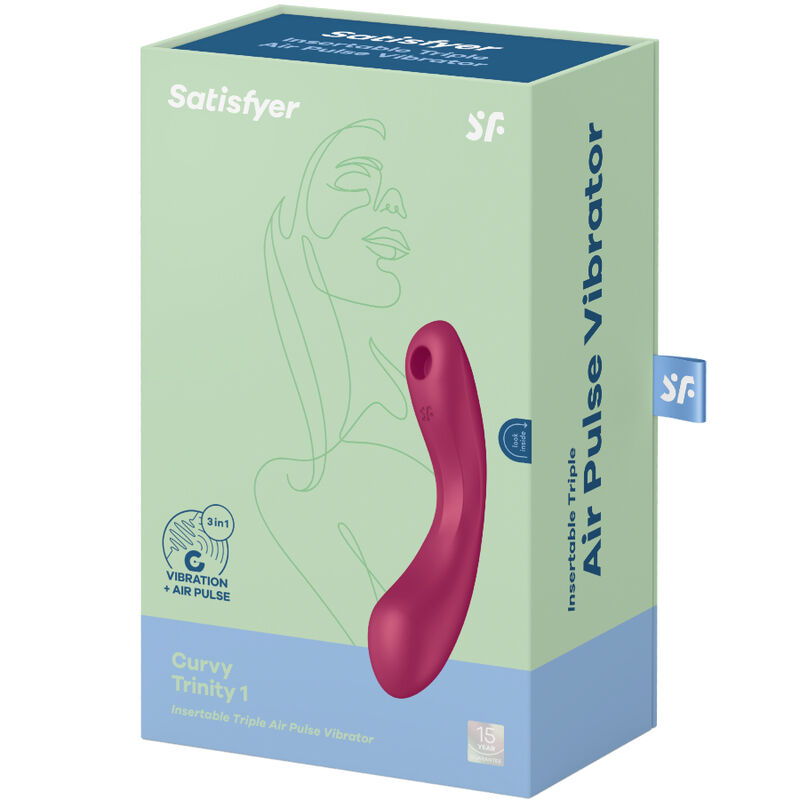 Satisfyer - Curve Trinity 1 Air Pulse Vibration Gris 10 Satisfyer - Curve Trinity 1 Air Pulse Vibration Gris - Imagen 10
