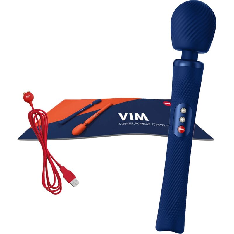 Fun Factory - Vim Wand Rumble Vibrador Recargable Silicona Naranja 5 Fun Factory - Vim Wand Rumble Vibrador Recargable Silicona Naranja - Imagen 5