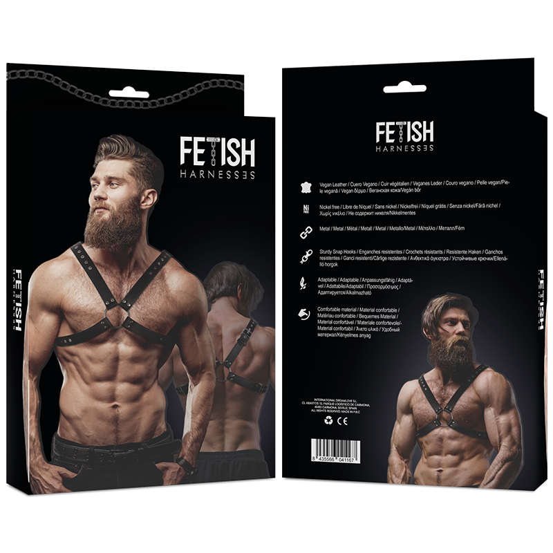 Fetish Submissive Attitude - Arnés Ecopiel Pecho Cruzado Hombre 2 Fetish Submissive Attitude - Arnés Ecopiel Pecho Cruzado Hombre - Imagen 2