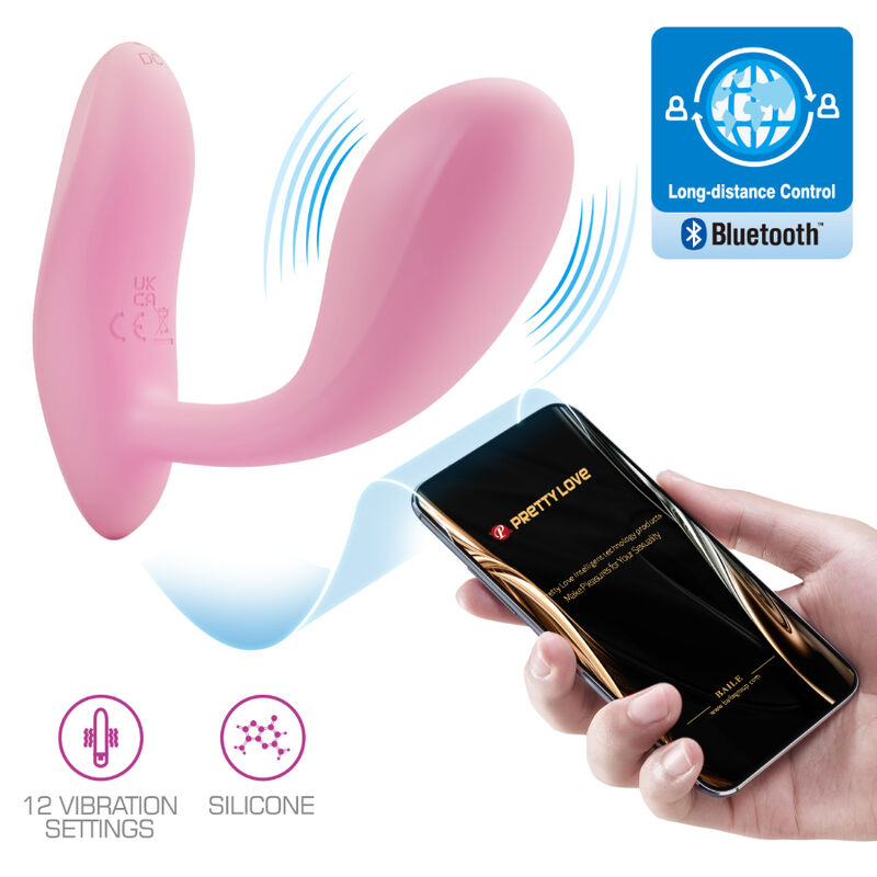 Pretty Love - Baird G-Spot 12 Vibraciones Recargable Rosa App 8 Pretty Love - Baird G-Spot 12 Vibraciones Recargable Rosa App - Imagen 8